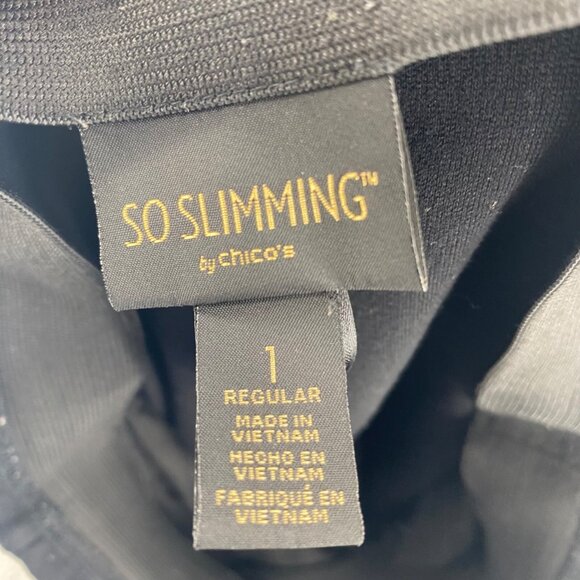 Chicos Pants Womens 1 US 8R Black So Slimming Harper Leggings Stretch Pull On - Picture 5 of 12